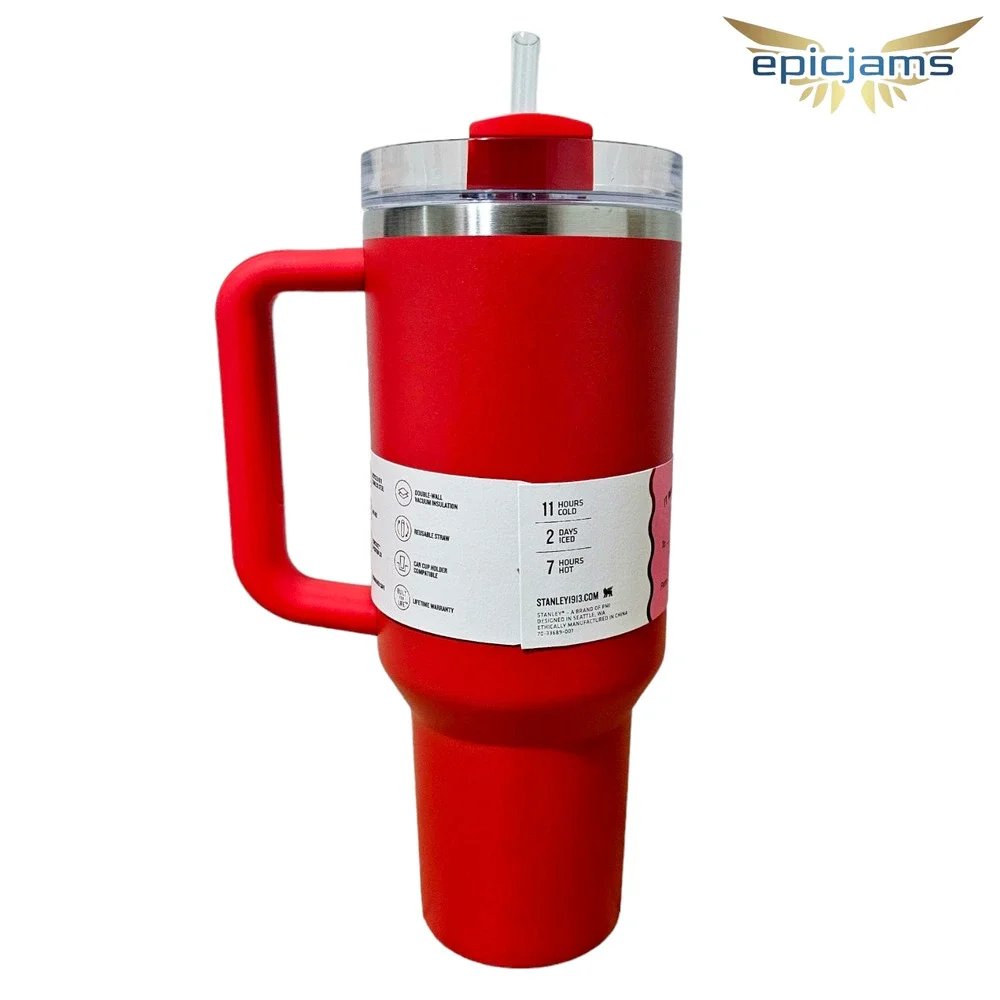 Stanley Stainless Steel H2.0 Flowstate Quencher Tumbler - 40 oz, Target Red